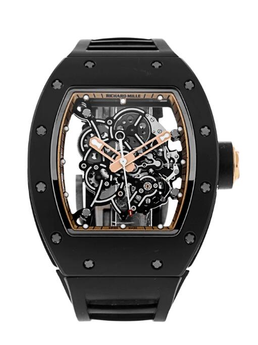Replica Richard Mille RM055 Bubba Watson Asia Edition Black Ceramic Watch